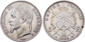 France, 5 Francs 1869, Paris