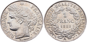 France, 1 Franc 1888, A, Paris