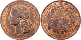 France, Token - Exposition Universelle Centenaire de 1789 ND (1889), Paris