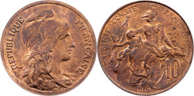 France, 10 Centimes 1916, Paris