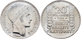 France, 20 Francs 1934, Paris
