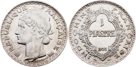 French Indochina, 1 Piastre 1931, Paris