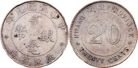China, 2 Jiao / 20 Cents 9 (1920)