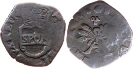 Italy, 3 Tornesi 1648, Naples