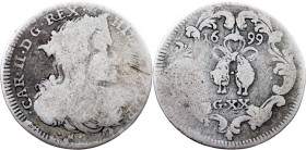 Italy, 1 Tari 1699, Naples