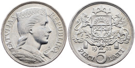 Latvia, 5 Lati 1931, London