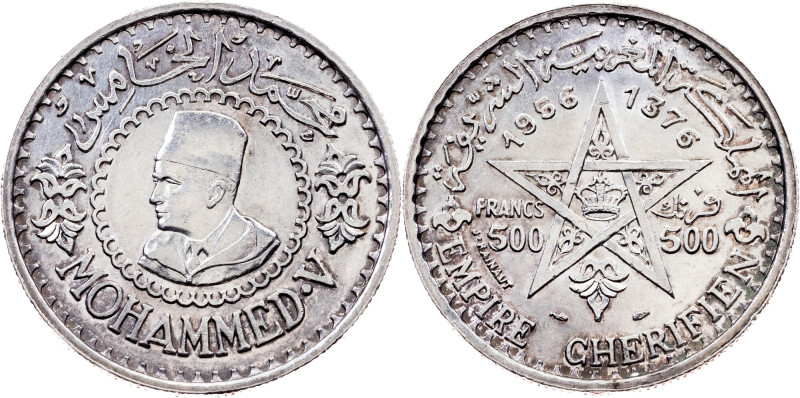 Morocco, 500 Francs 1376 (1956), Paris Category : Morocco
Country/Region : Moro...