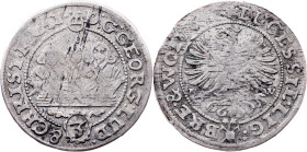 Georg II., Ludwig IV., Christian, 3 Kreuzer 1657, EW