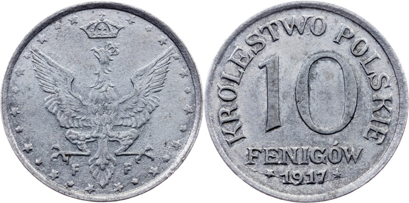 Poland, 10 Fenigow 1917, Stuttgart Category : Poland
Country/Region : Poland
R...