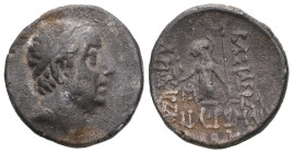 GREEK COINS KINGS of CAPPADOCIA.Ariobarzanes I Philoromaios.(96-63 BC).Eusebeia Mazaka.Drachm. Obv : Diademed head right. Rev : ΒΑΣΙΛΕΩΣ / ΑΡΙΟΒΑΡZΑΝΟ...