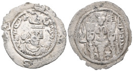 Greek
Sasanian Kings of Persia, Peroz I (457/9-484). AR Drachm . WH (Veh-Ardaxšīr (?)), c. 477-484. Bust r., wearing crown with two wings, frontal cr...