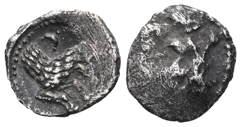 GREEK COINS 
LYCAONIA.Laranda.(Circa 324-323 BC).Obol. 
Obv : Baaltars seated ...
