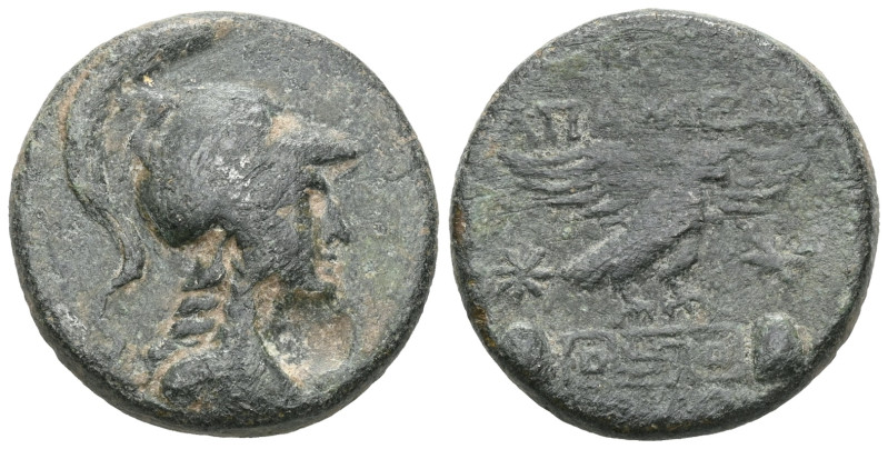 Greek Coins 
PHRYGIA.Apamea.Ca 133-48 BC.AE Bronze.Bust of Athena right, wearin...