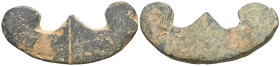 Aes Formatum. Siglos VI-IV BC CENTRAL ITALY or LAZIUM. Semicircular element in the shape of a trident. Very fine.