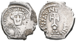 Byzantine Constans II, 641-668. Hexagram (Silver), Constantinople, 648-651/2. d N CONSTAN-TINЧS P P AV Crowned facing bust of Constans II, bearded, we...