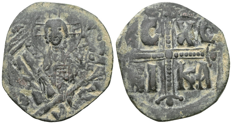 Byzantine 
Anonymous, attributed to Michael IV (1034-1041) AE Follis (Bronze) C...