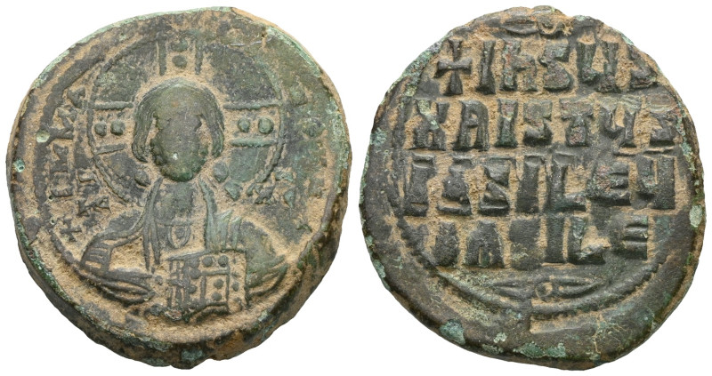 Byzantine Basil II and Constantine VIII (976-1028) Class A2 anonymous AE follis ...