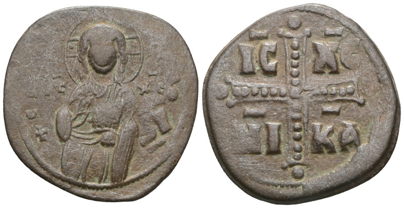 Byzantine 
Anonymous, attributed to Michael IV (1034-1041) AE Follis (Bronze) C...