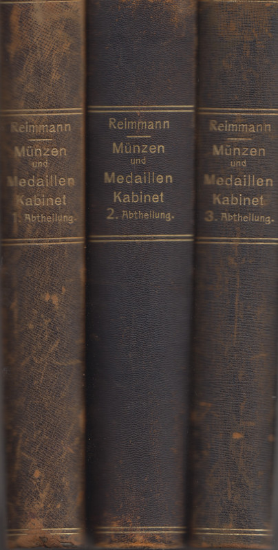 [Reimmann] Münzen- und Medaillen-Cabinet des Justitzraths Reimmann in Hannover. ...