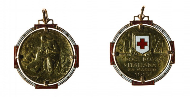 Vittorio Emanuele III (1900-1946) 
Monete Medaglie a favore della Croce Rossa I...