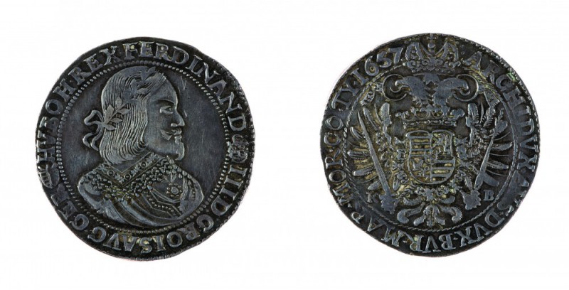 Austria e Sacro Romano Impero 
Ferdinando III (1637-1657) - Tallero 1657 - Zecc...