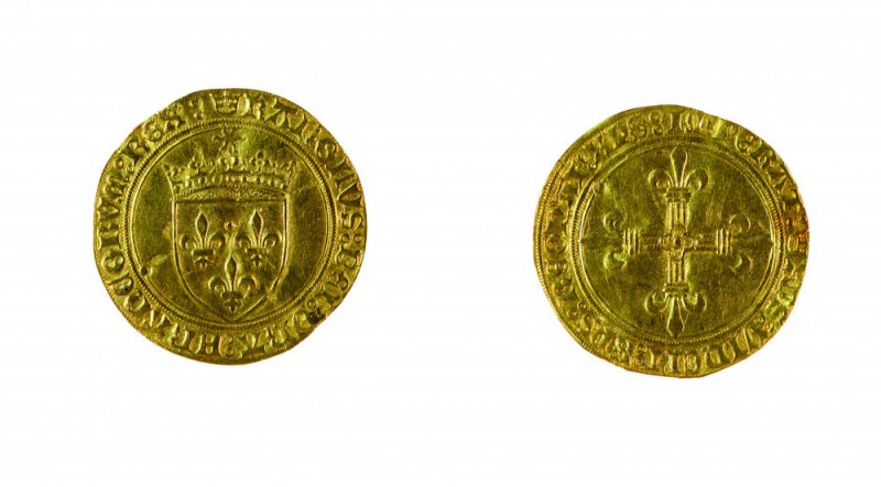 Francia 
Carlo VIII (1483-1498) - Scudo d’oro “au soleil” - Zecca: Parigi - Dir...