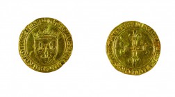 Francia 
Carlo VIII (1483-1498) - Scudo d’oro “au soleil” - Zecca: Parigi - Diritto: stemma di Francia coronato e sormontato da un piccolo sole - Rov...