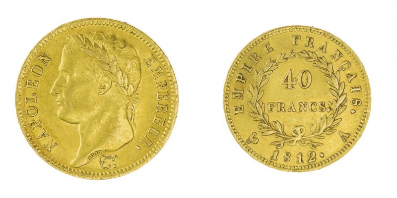 Francia 
Napoleone I Imperatore (1804-1815) - 40 Franchi 1812 - Zecca: Parigi -...