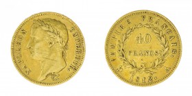 Francia 
Napoleone I Imperatore (1804-1815) - 40 Franchi 1812 - Zecca: Parigi - Diritto: testa laureata di Napoleone a sinistra - Rovescio: valore en...