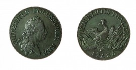 Germania 
Preussen - Friedrich II (1740-1786) - Tallero 1785 - Zecca: Berlino - Diritto: busto di Federico II a destra - Rovescio: aquila coronata - ...