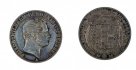 Germania 
Preussen - Friedrich Wilhelm IV (1840-1861) - 3 1/2 Gulden (2 Talleri) 1845 - Zecca: Berlino - Diritto: effigie del Re a destra - Rovescio:...