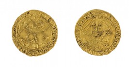 Gran Bretagna 
Henry VIII (1509-1547) - Angelo d’oro - Diritto: San Michele nell’atto di trafiggere Satana con una lancia - Rovescio: nave verso sini...