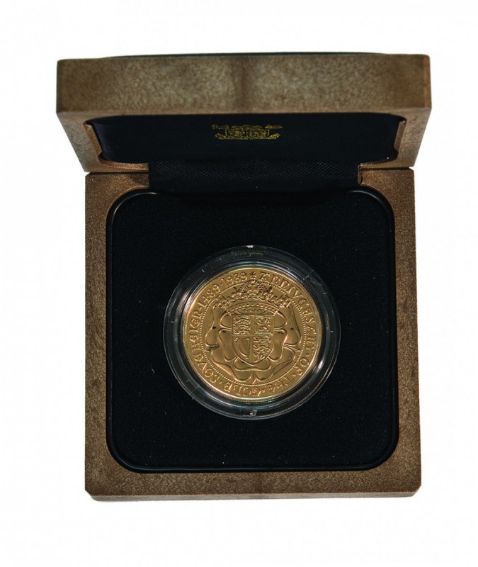 Gran Bretagna 
Elizabeth II (dal 1952) - 5 Pounds 1990 commemorativa del 500° a...