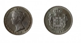 Portogallo 
Maria II (1834-1853) - Serie di 3 valori (500 (1846), 200 (1843) e 100 (1853) Reis) - Zecca: Lisbona - Mediamente di buona qualità (Kraus...