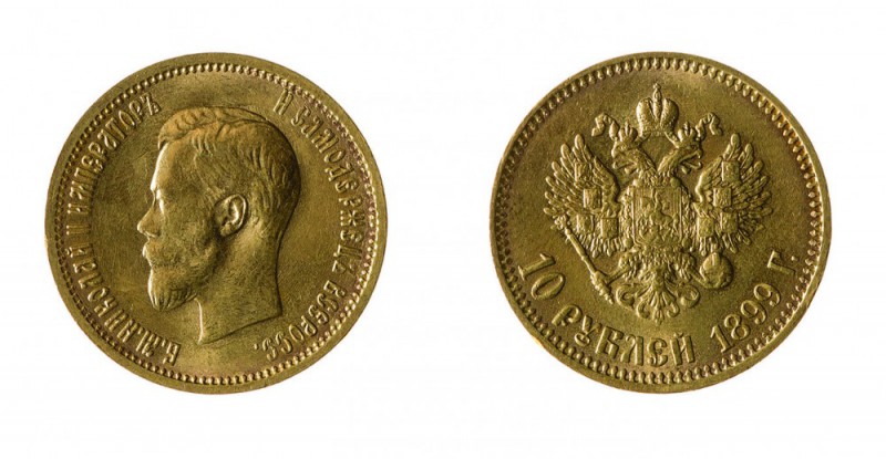 Russia 
Nicola II (1894-1917) - Serie dei 4 valori in oro - Zecca: San Pietrobu...