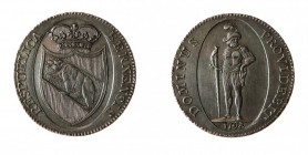 Svizzera 
Berna - Tallero 1798 - Diritto: stemma coronato - Rovescio: soldato stante di fronte - gr. 29,31 - Di buona qualità (Dav. n. 1760) 300,00