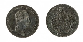 Ungheria 
Francesco I d’Asburgo (1806-1835) - Mezzo Tallero 1830 - Zecca: Vienna - Diritto: testa laureata di Francesco I a destra - Rovescio: la Ver...