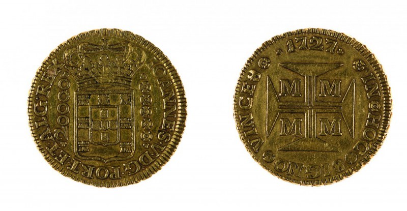 Brasile
Joao V (1706-1750) - 20.000 Reis 1727 - Zecca: Minas Gerais (Vila Rica)...