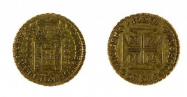 Brasile
Joao V (1706-1750) - 20.000 Reis 1727 - Zecca: Minas Gerais (Vila Rica) - Diritto: stemma coronato - Rovescio: croce potenziata accantonata d...