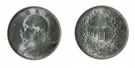 Cina 
Repubblica (1911-1939) - Dollaro Anno 3° (1914) - Di buona qualità (Krause n. Y329) 200,00
