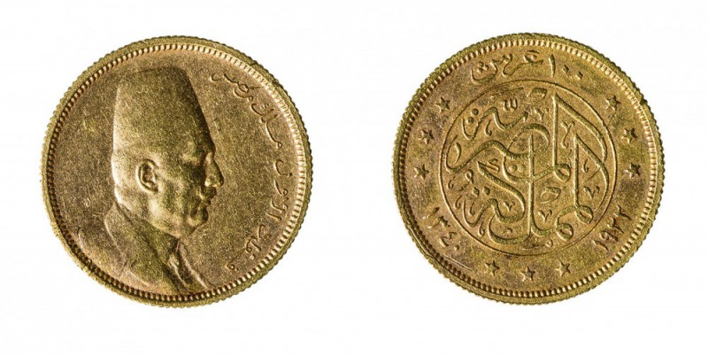 Egitto 
Fuad I (1917-1936) - 100 Piastre 1340 AH (1922) - Di buona qualità (Fri...