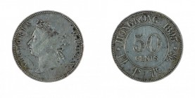 Hong Kong 
Victoria (1842-1901) - 50 Cent 1893 - Tipologia senza segno di zecca - Non comune (Krause n. 9.1) 150,00