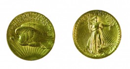 United States of America
20 Dollari “Saint Gaudens” 1907 High Relief - Zecca: Filadelfia - Molto rara - Solo 11.250 esemplari coniati. Lievi colpetti...