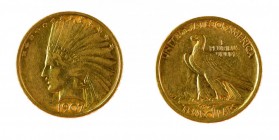 United States of America
10 Dollari “Indian Head” 1907 - Zecca: Filadelfia (Friedb. n. 163) 500,00