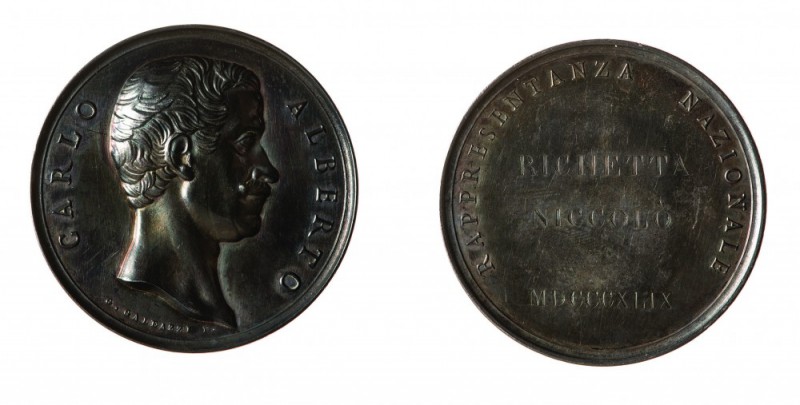 Italy
Carlo Alberto (1831-1849) - Medaglia 1849 per la Rappresentanza Nazionale...