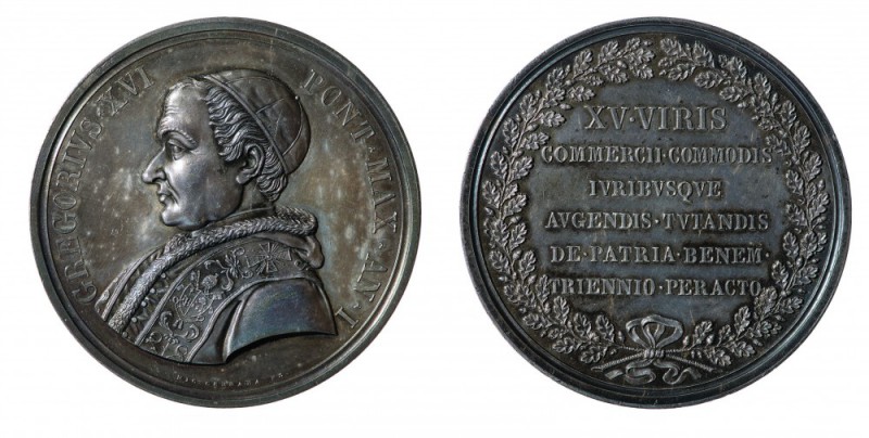 Medaglie Pontificie e della Città del Vaticano 
Gregorio XVI (1831-1846) - Meda...
