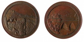 Medaglie Pontificie e della Città del Vaticano 
Gregorio XVI (1831-1846) - Medaglia straordinaria 1835 per la deviazione del corso dell’Aniene - Opus...