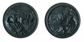 Medaglie Pontificie e della Città del Vaticano 
Gregorio XVI (1831-1846) - Medaglia straordinaria 1835 per la deviazione del corso dell’Aniene - Opus...
