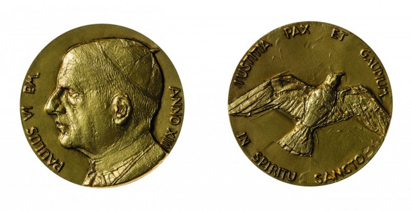 Medaglie Pontificie e della Città del Vaticano 
Paolo VI (1963-1978) - Medaglia...