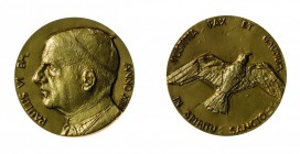 Medaglie Pontificie e della Città del Vaticano 
Paolo VI (1963-1978) - Medaglia annuale in oro Anno XIII (Mont. n. 13) 1.250,00